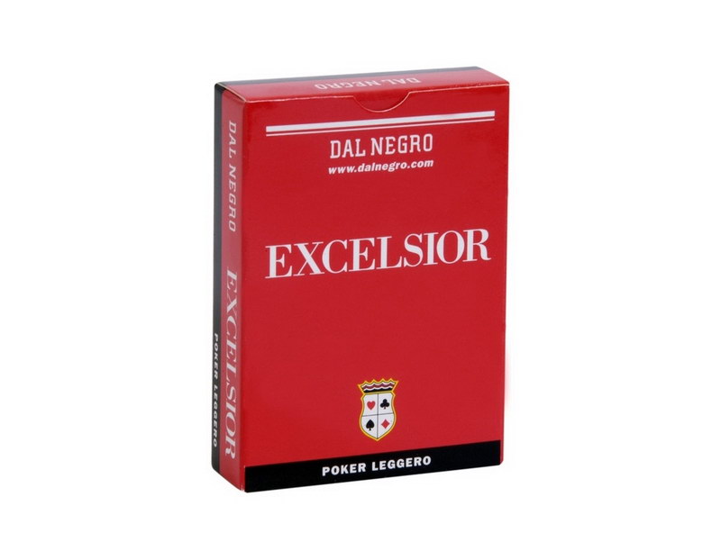044 Dal Negro Excelsior Κόκκινη Τράπουλα χάρτινη - Image 1