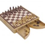 Πλαστικό σετ SUPERGIFTS σκάκι-ντάμα-τρίλιζα 30*30*4,5cm