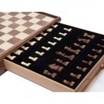 Σκάκι Deluxe καρυδιά 38Χ38Χ6cm SUPERGIFTS