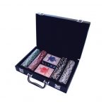 Βαλίτσα Deluxe Δερματίνης με 200 μάρκες SUPERGIFTS Poker Dice 11,5gr