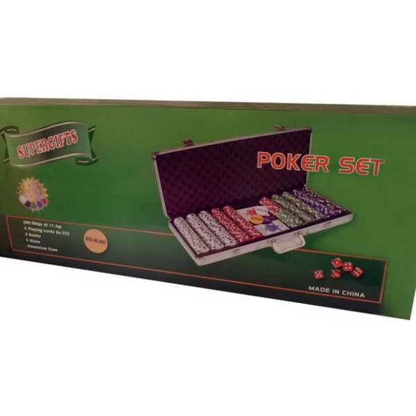 Βαλίτσα αλουμινίου με 500 μάρκες SUPERGIFTS Poker Dice 11,5gr - Image 3