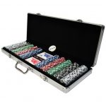Βαλίτσα αλουμινίου με 500 μάρκες SUPERGIFTS Poker Dice 11,5gr