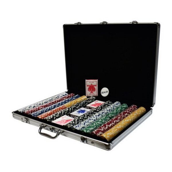Βαλίτσα αλουμινίου με 1000 μάρκες SUPERGIFTS Poker Dice 11,5gr - Image 3