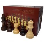 Πιόνια ξύλινα με βάρος καφέ-μπεζ 75mm SUPERGIFTS