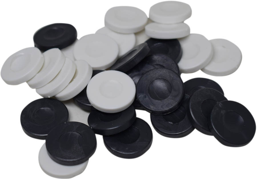 503102 Πούλια Πλαστικά για τάβλι μικρά Ø2,0cm SUPERGIFTS - Image 1