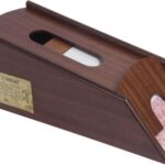Ξύλινο σαμπό Las Vegas Mahogany SUPERGIFTS για 6 τράπουλες