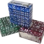 Ζάρια διάφανα 18mm / 50 τεμάχια SUPERGIFTS