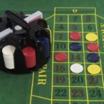 Περιστρεφόμενο πλαστικό Poker Game Set Rotary SUPERGIFTS με 200 μάρκες