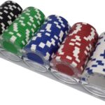 ΔΙΑΦΑΝΟ RACK με 100 ΜΑΡΚΕΣ ΚΑΖΙΝΟ POKER DICE Ø38/11,5gr SUPERGIFTS