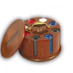 Περιστρεφόμενο Ξύλινο σετ Rotary SUPERGIFTS ΜΕ 200 ΜΑΡΚΕΣ