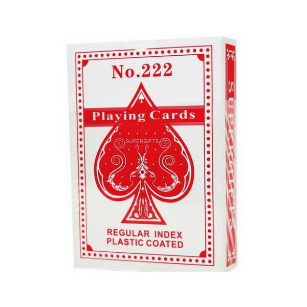 ΤΡΑΠΟΥΛΑ ΧΑΡΤΙΝΗ – ΠΛΑΣΤΙΚΟΠΟΙΗΜΕΝΗ SUPERGIFTS CLUB POKER REGULAR NO 222 - Image 3