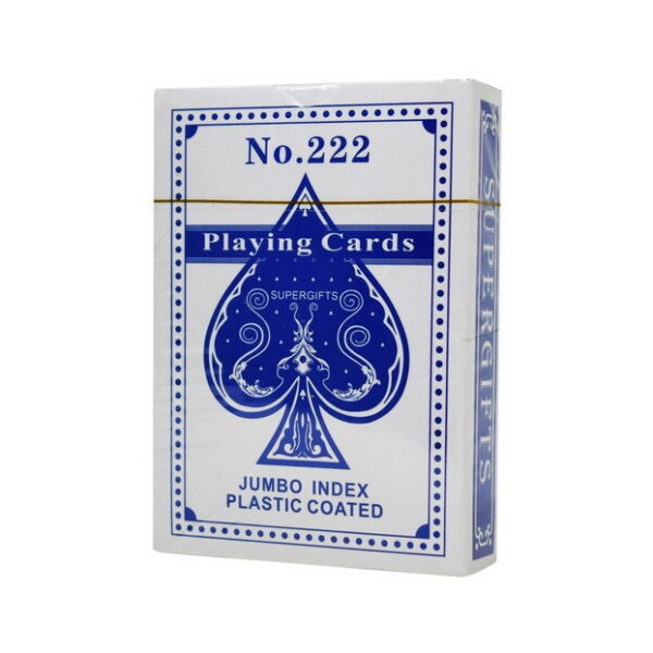 ΤΡΑΠΟΥΛΑ ΧΑΡΤΙΝΗ – ΠΛΑΣΤΙΚΟΠΟΙΗΜΕΝΗ SUPERGIFTS CLUB POKER JUMBO NO 222 - Image 3