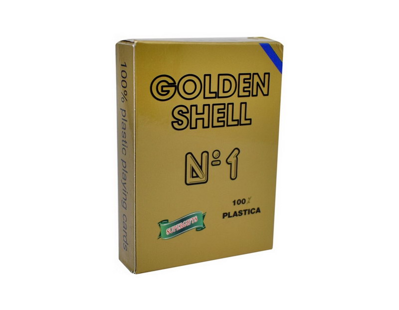333 Supergifts Golden Shell Μπλε Τράπουλα 100% πλαστική - Image 1