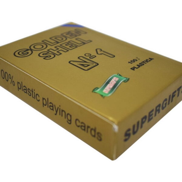 Supergifts Golden Shell Μπλε Τράπουλα 100% πλαστική - Image 4