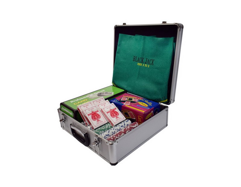 387 ΒΑΛΙΤΣΑ ΑΛΟΥΜΙΝΙΟΥ ΜΕ 600 ΜΑΡΚΕΣ SUPERGIFTS POKER DICE 11,5GR - Image 1