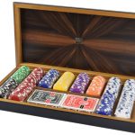 ΞΥΛΙΝΗ ΚΑΣΕΤΙΝΑ ΕΒΕΝΟΣ DAL NEGRO ME 300 ΜΑΡΚΕΣ POKER DICE 11,5gr