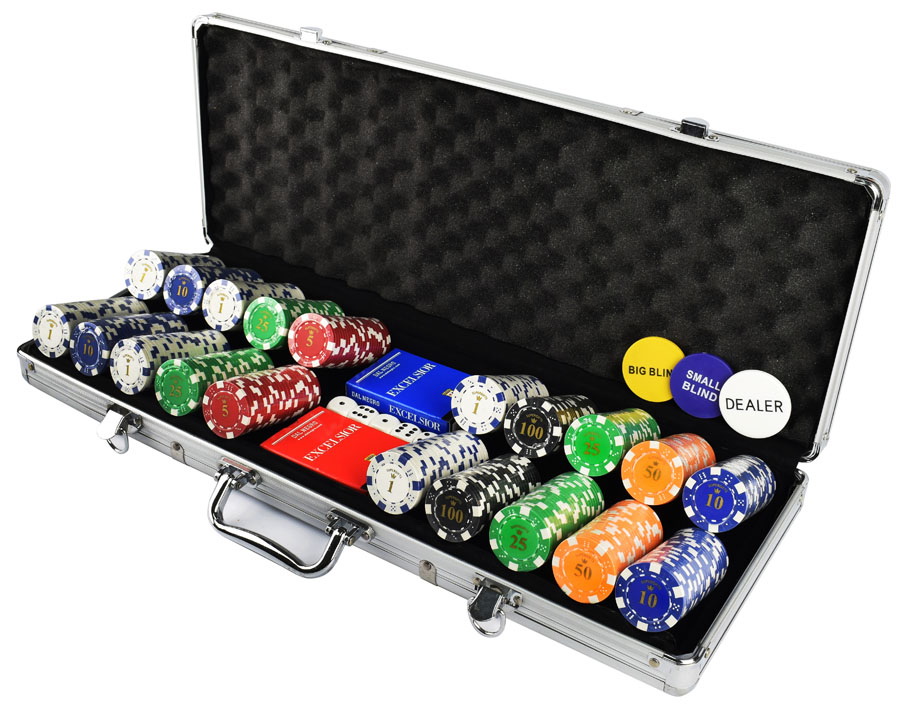 supergiftsGian045 ΒΑΛΙΤΣΑ ΑΛΟΥΜΙΝΙΟΥ ΜΕ 500 ΜΑΡΚΕΣ CLUB POKER SUPERGIFTS 12gr ΜΕ ΑΞΙΑ - Image 1